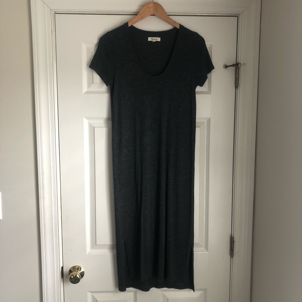Madewell Dark Gray Midi Dress